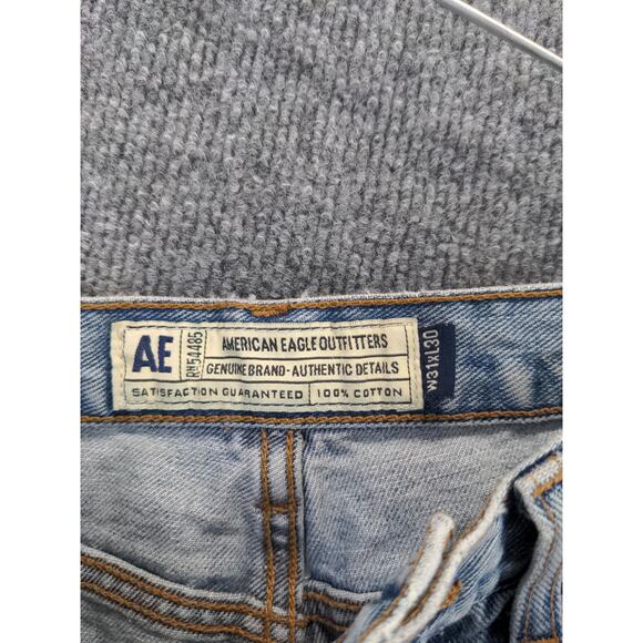 American Eagle Mens Jeans Size 31x30 Blue Denim 100% Cotton Logo - Picture 10 of 13